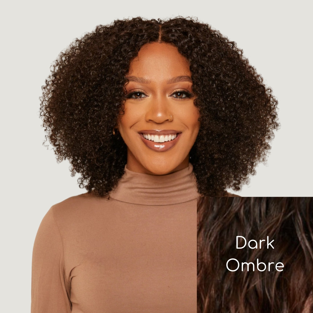 Natural Black Kinky Curly HD Lace Wigs