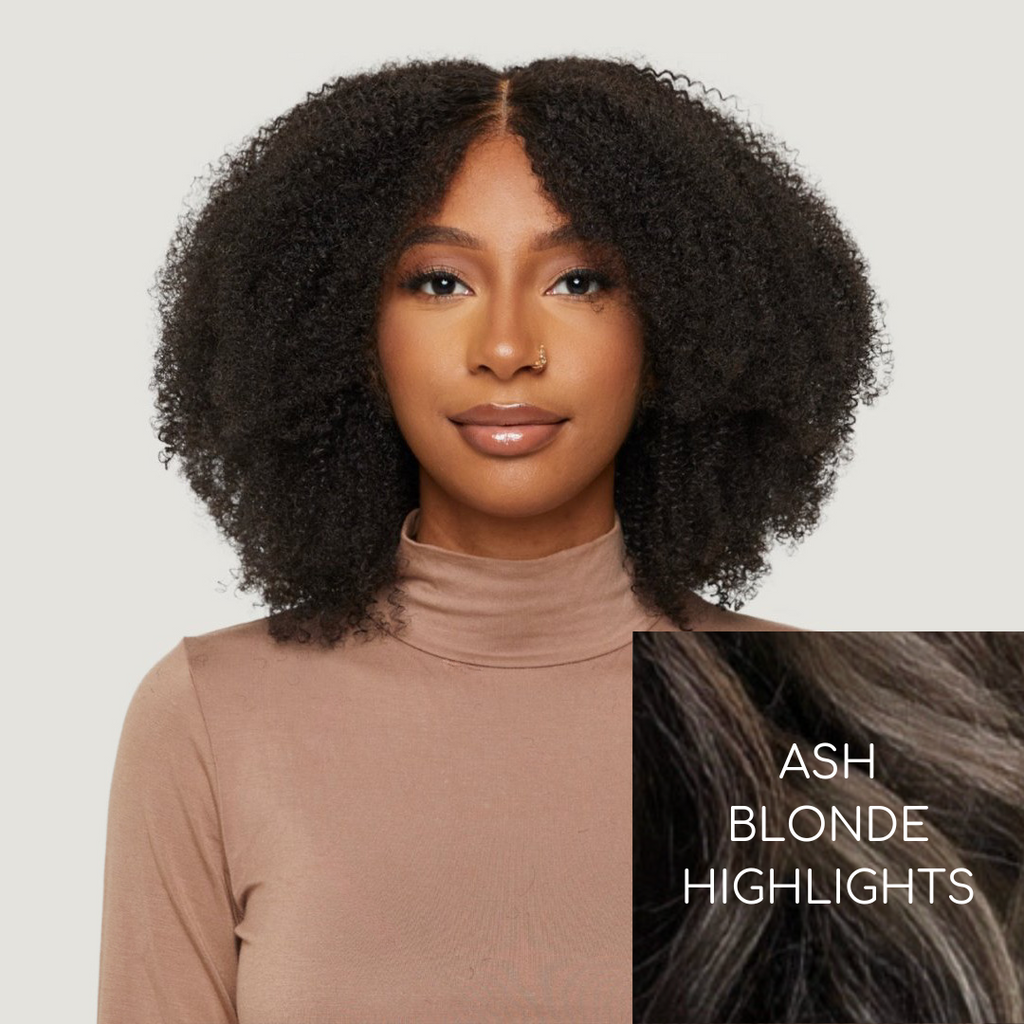 Natural Black Afro Kinky Curly HD Lace Wigs