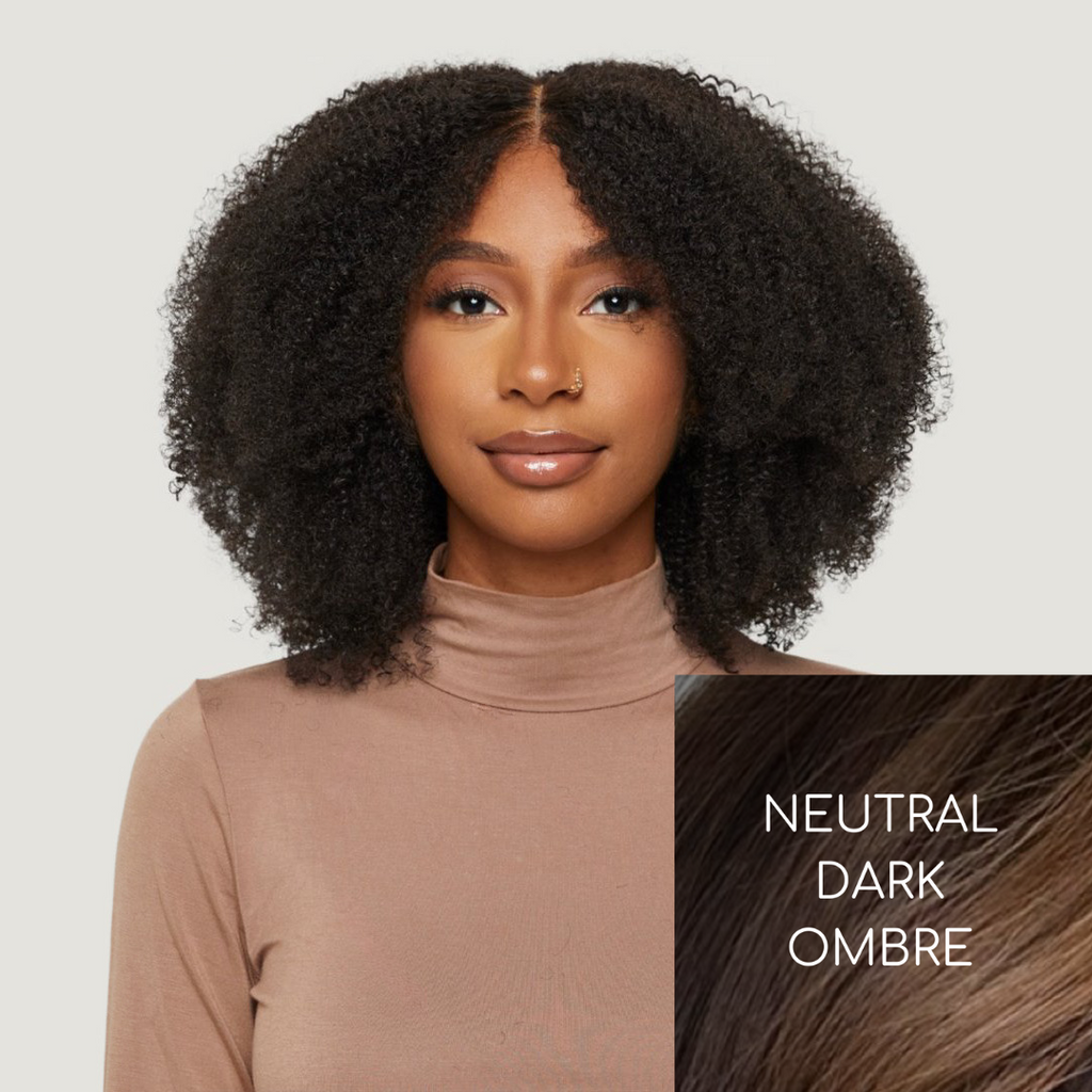 Natural Black Afro Kinky Curly HD Lace Wigs