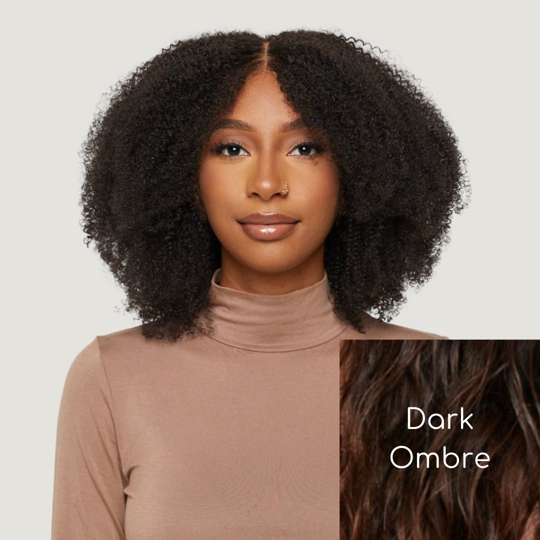 Natural Black Afro Kinky Curly HD Lace Wigs