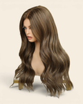 N157 Real Human Hair Brown Lace Front Wigs Ready to Wear Glueless Wigs.png