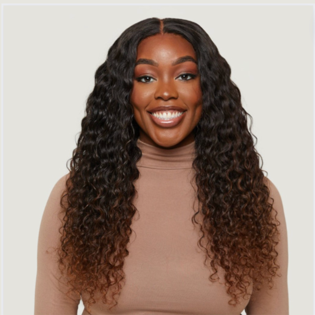 Very Wavy HD Lace Wig, Dark Ombre