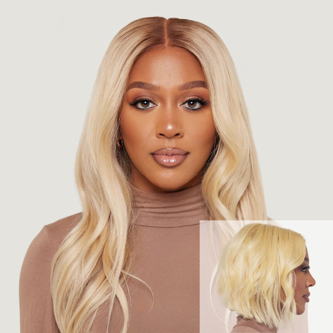 Platinum Blonde HD Lace Wig in 10"
