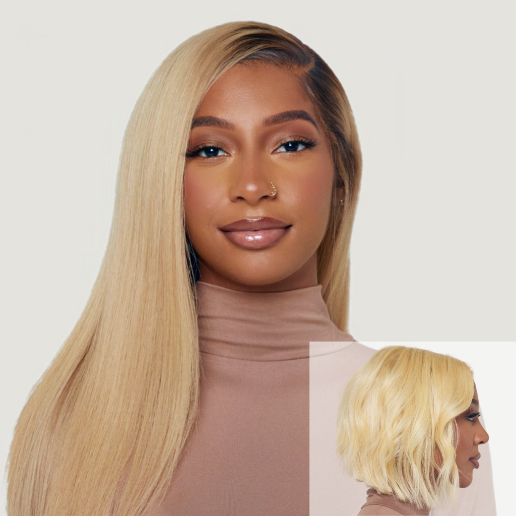 Platinum Blonde HD Lace Wig in 10"