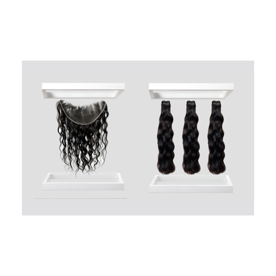 Wavy Bundle Set with 13x6 Frontal