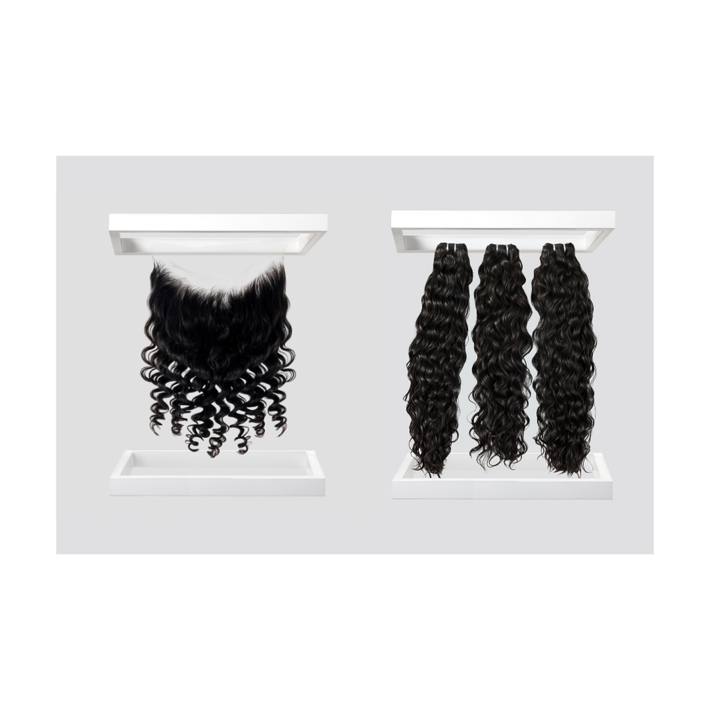 Very Wavy Bundle Set with 13x6 Frontal