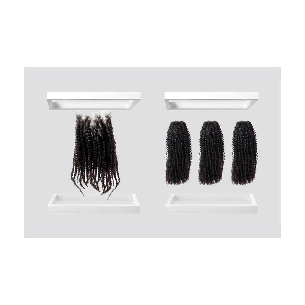 Afro Kinky Curly Bundle Set with 5x5 Closure