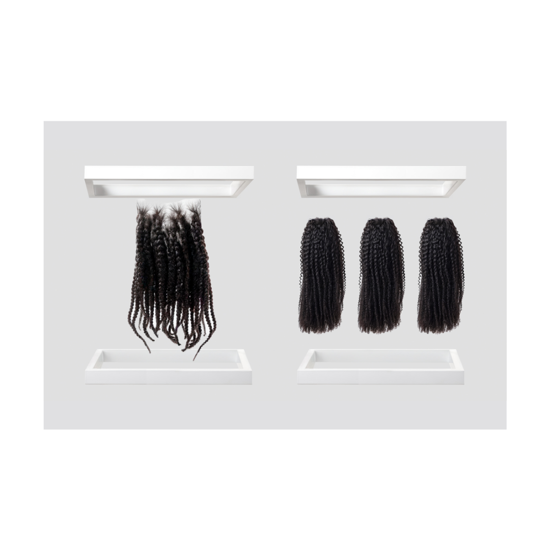 Afro Kinky Curly Bundle Set with 5x5 Closure